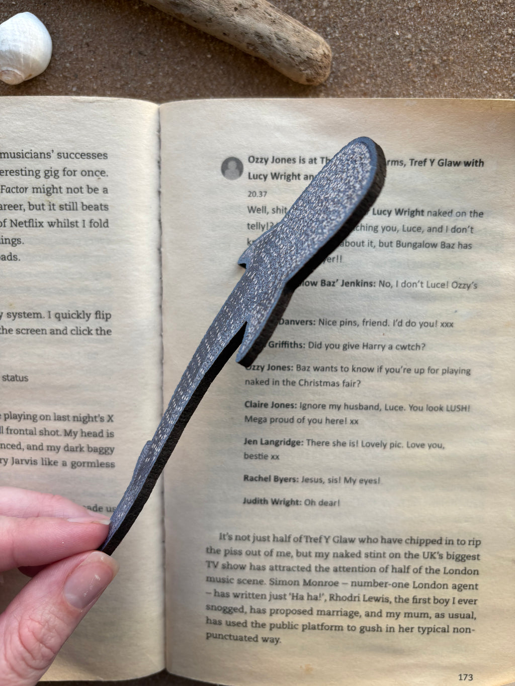 Whale shark cork bookmark
