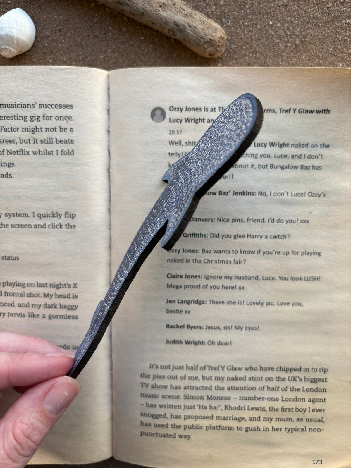 Whale shark cork bookmark