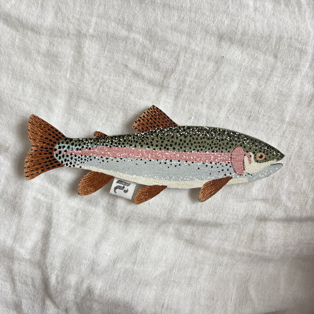 Rainbow Trout Leather Bookmark