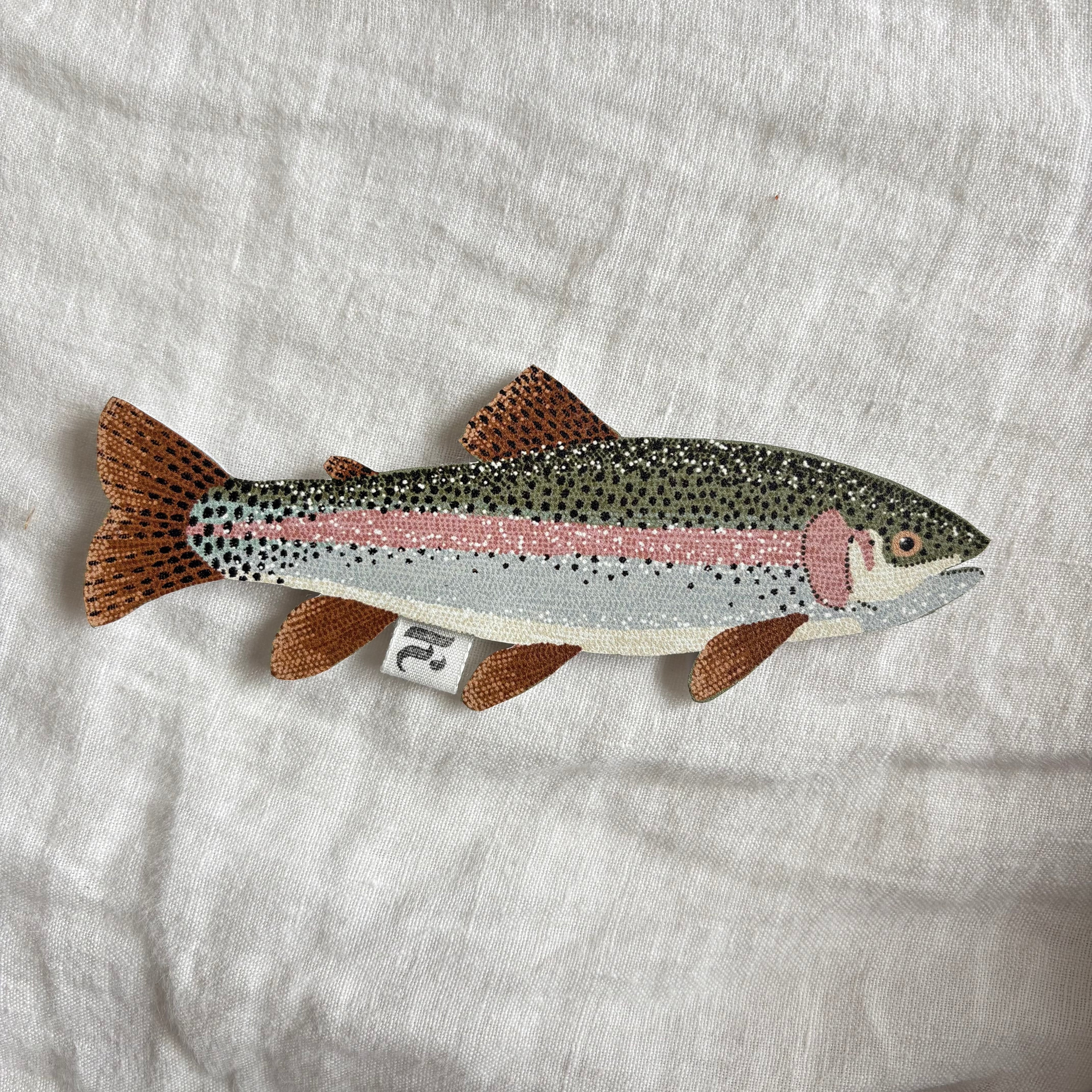 Rainbow Trout Leather Bookmark