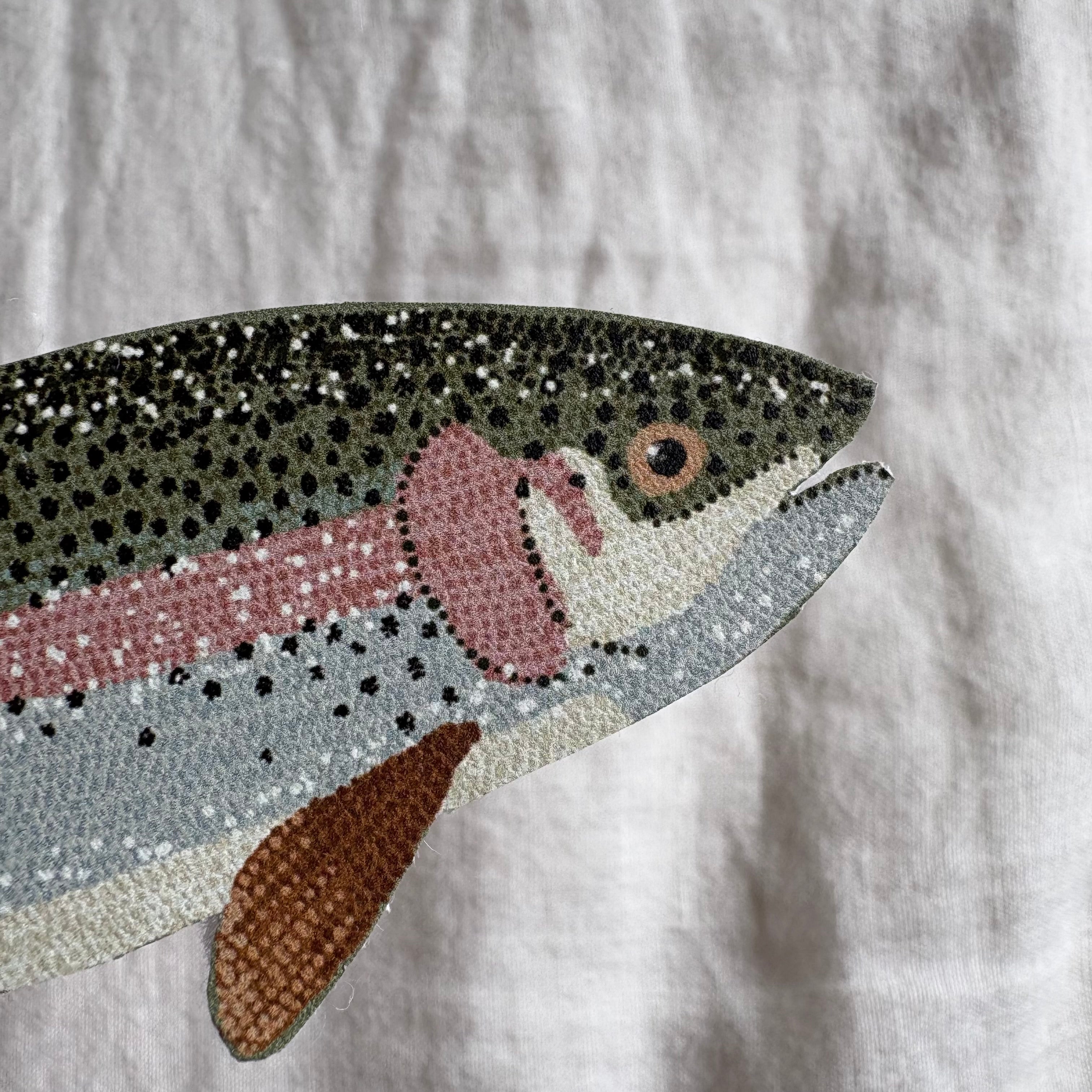 Rainbow Trout Leather Bookmark