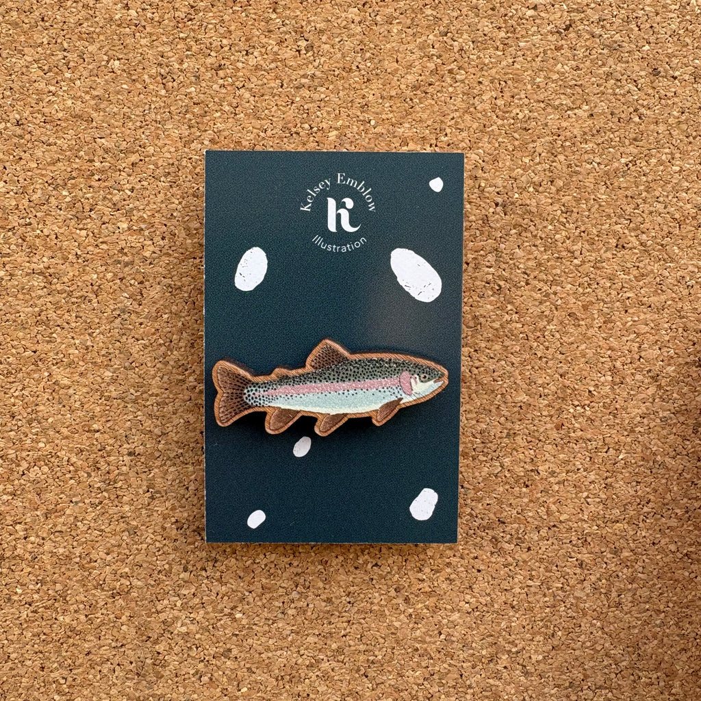 Rainbow Trout Pin Badge