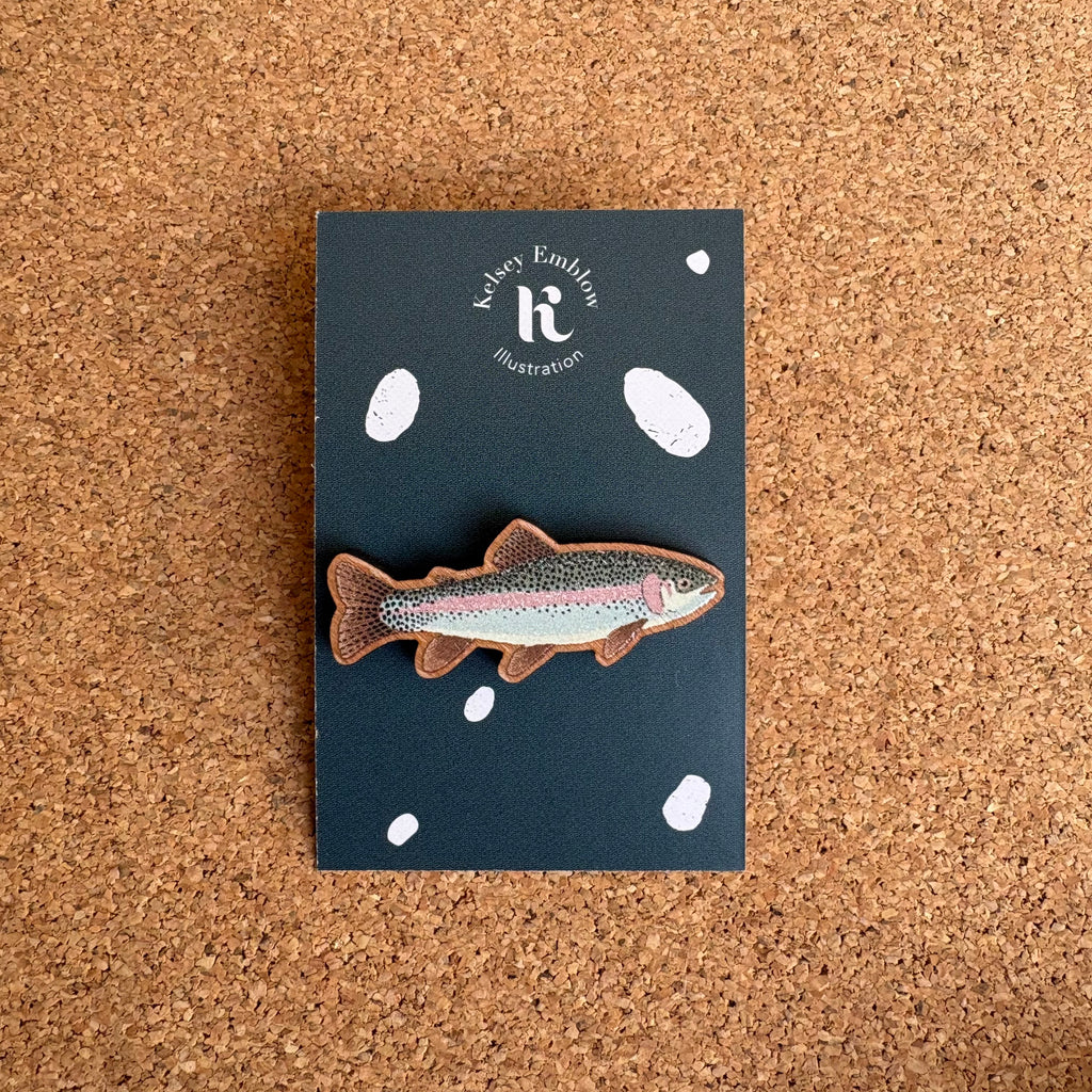 Rainbow Trout Pin Badge