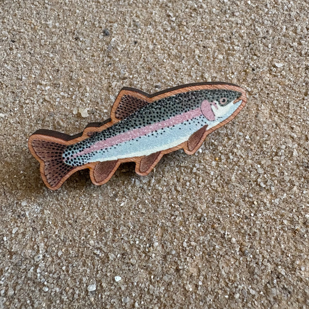 Rainbow Trout Pin Badge