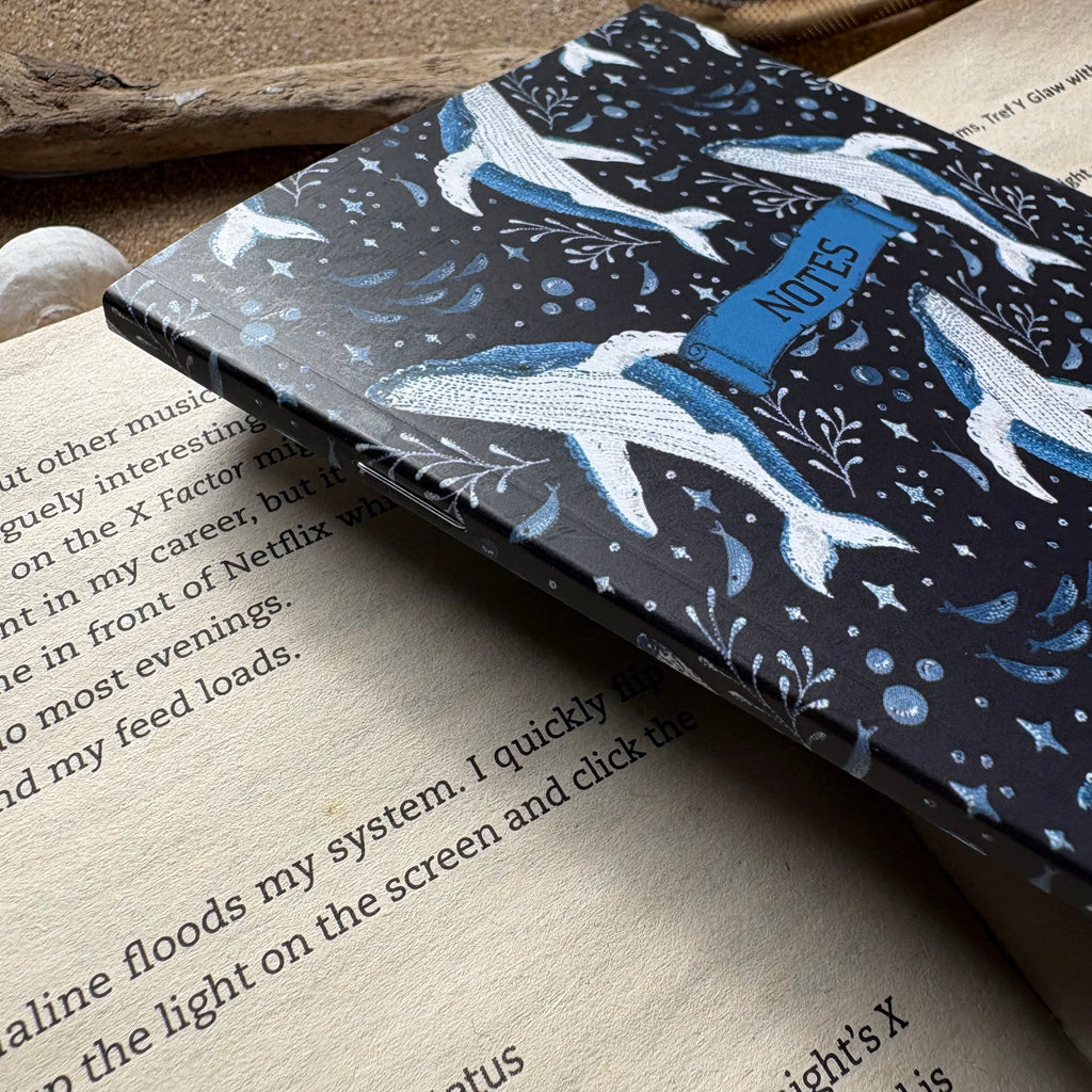 Humpback Whale A6 lined notebook