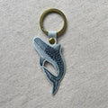 Tiger Shark Leather Keyring