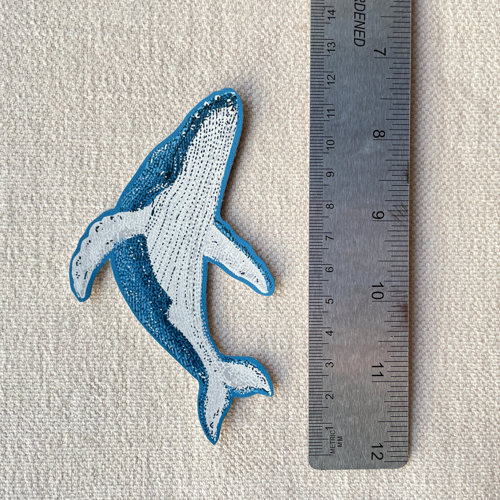 Humpback Whale Iron on Patch