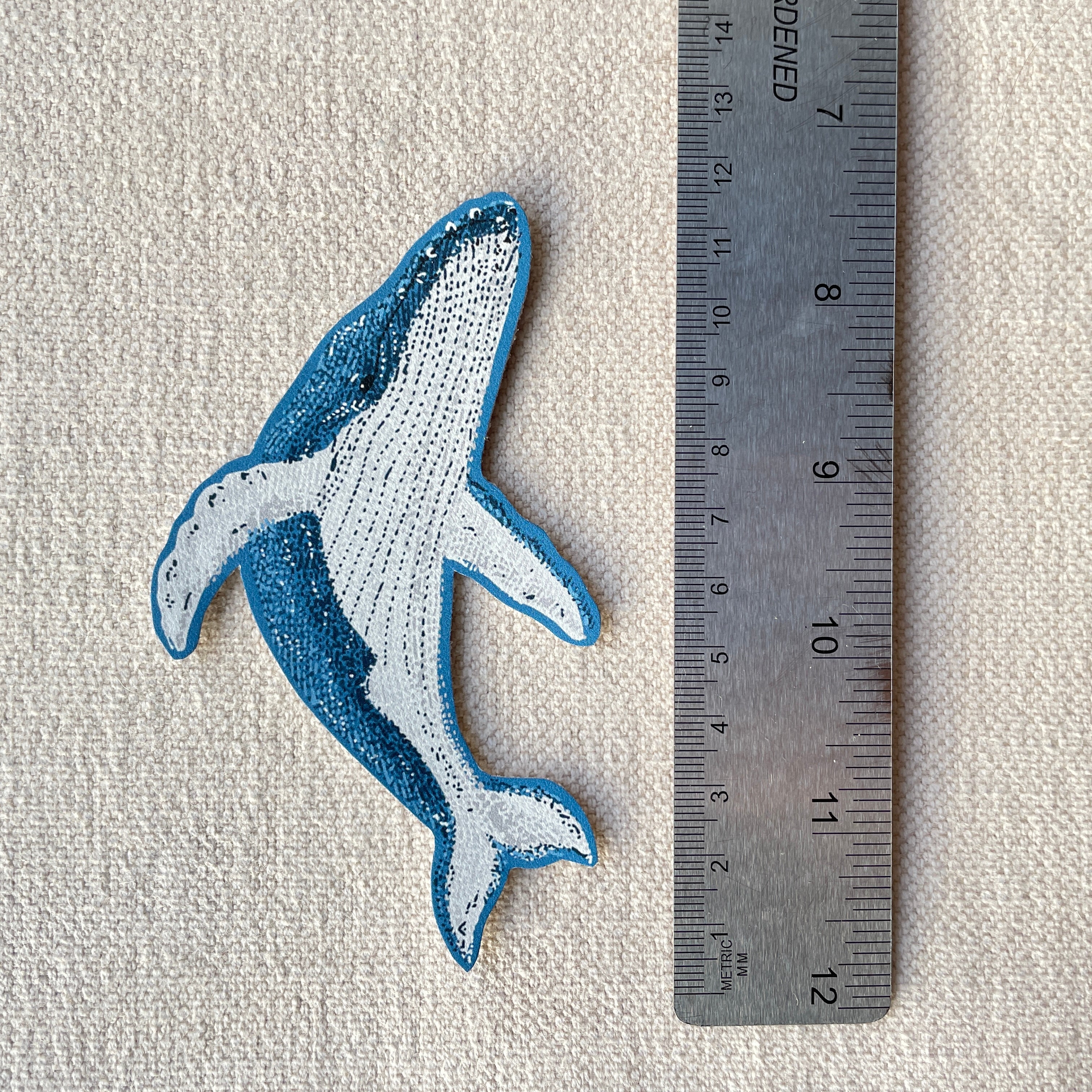 Humpback Whale Iron on Patch