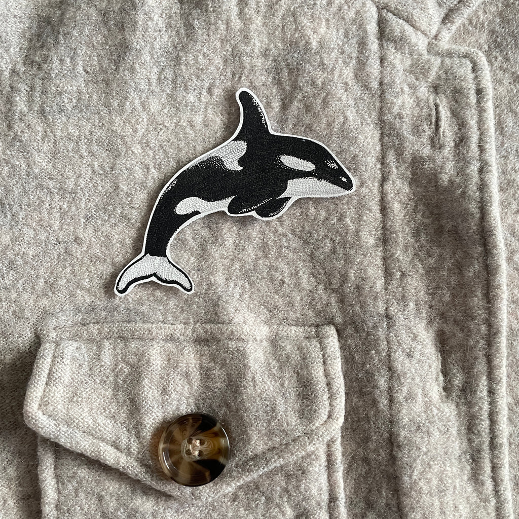 Orca Iron on Patch
