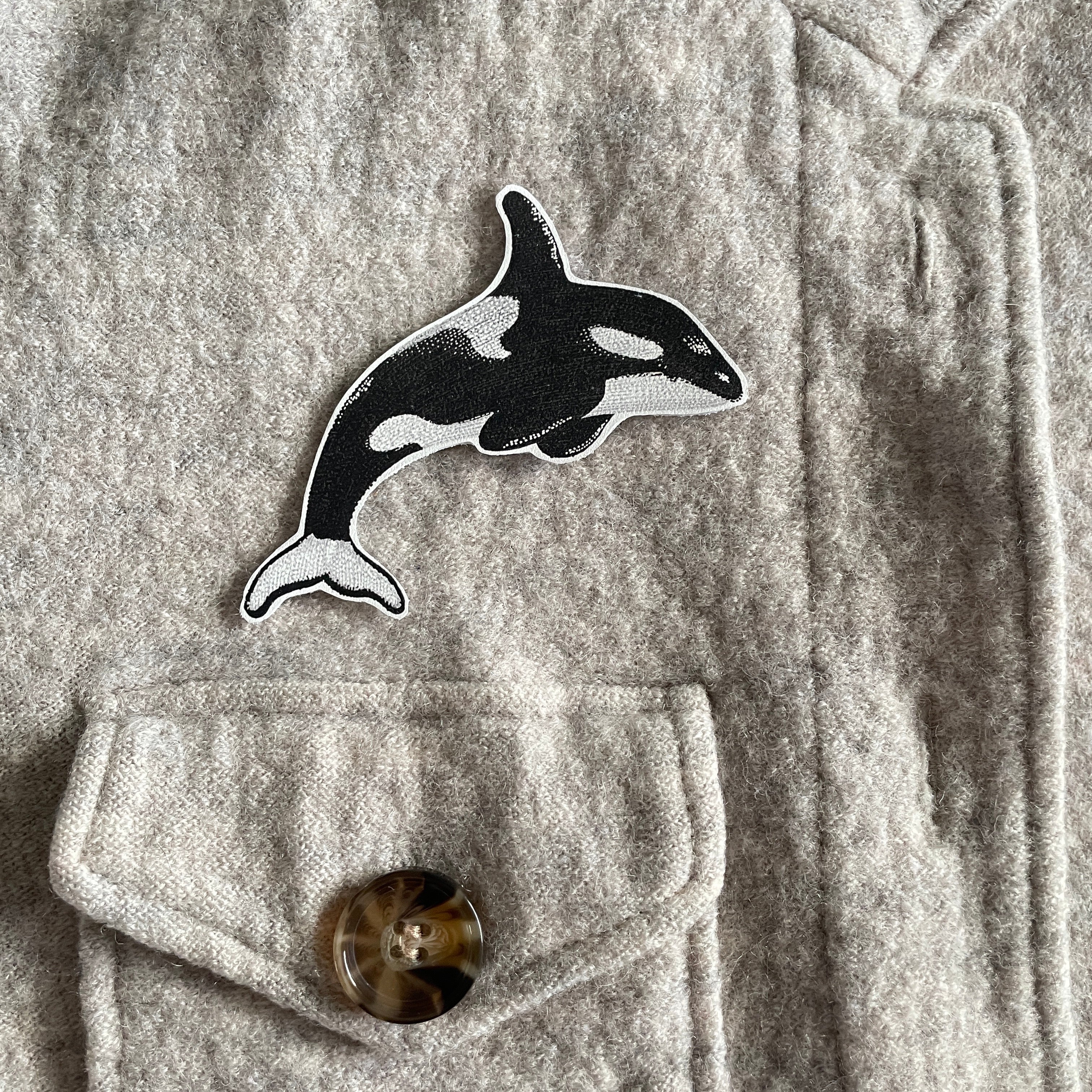 Orca Iron on Patch