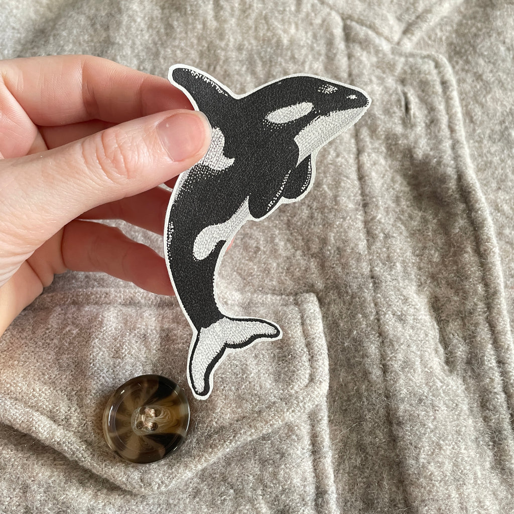 Orca Iron on Patch