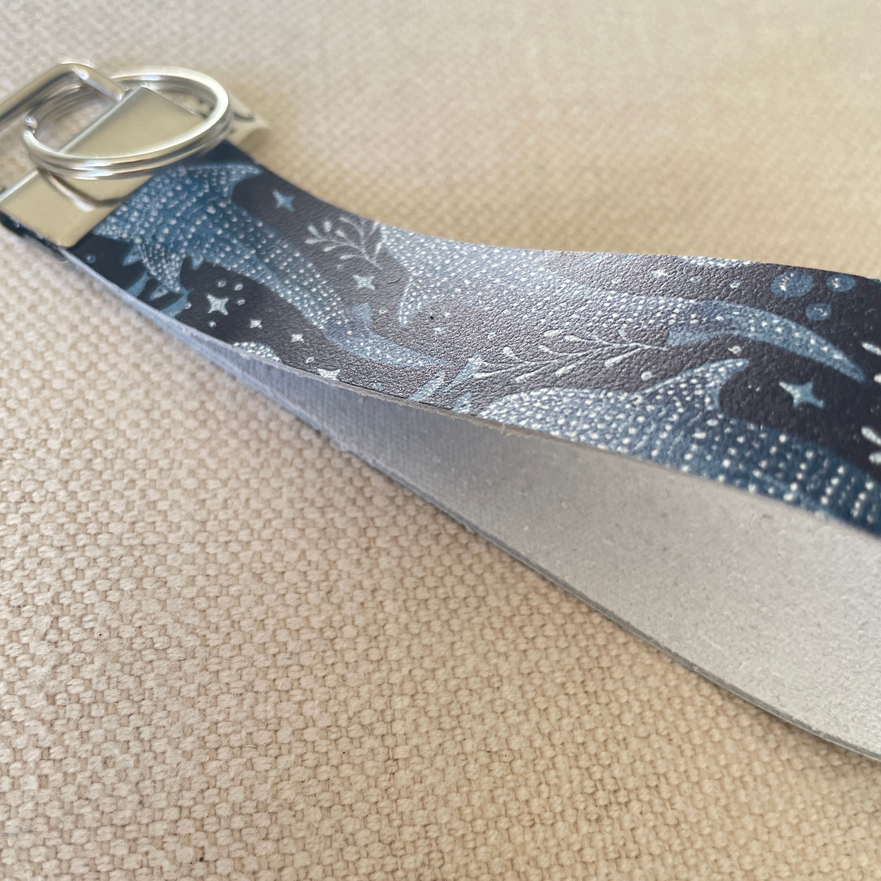 Whale Shark Leather Wristlet
