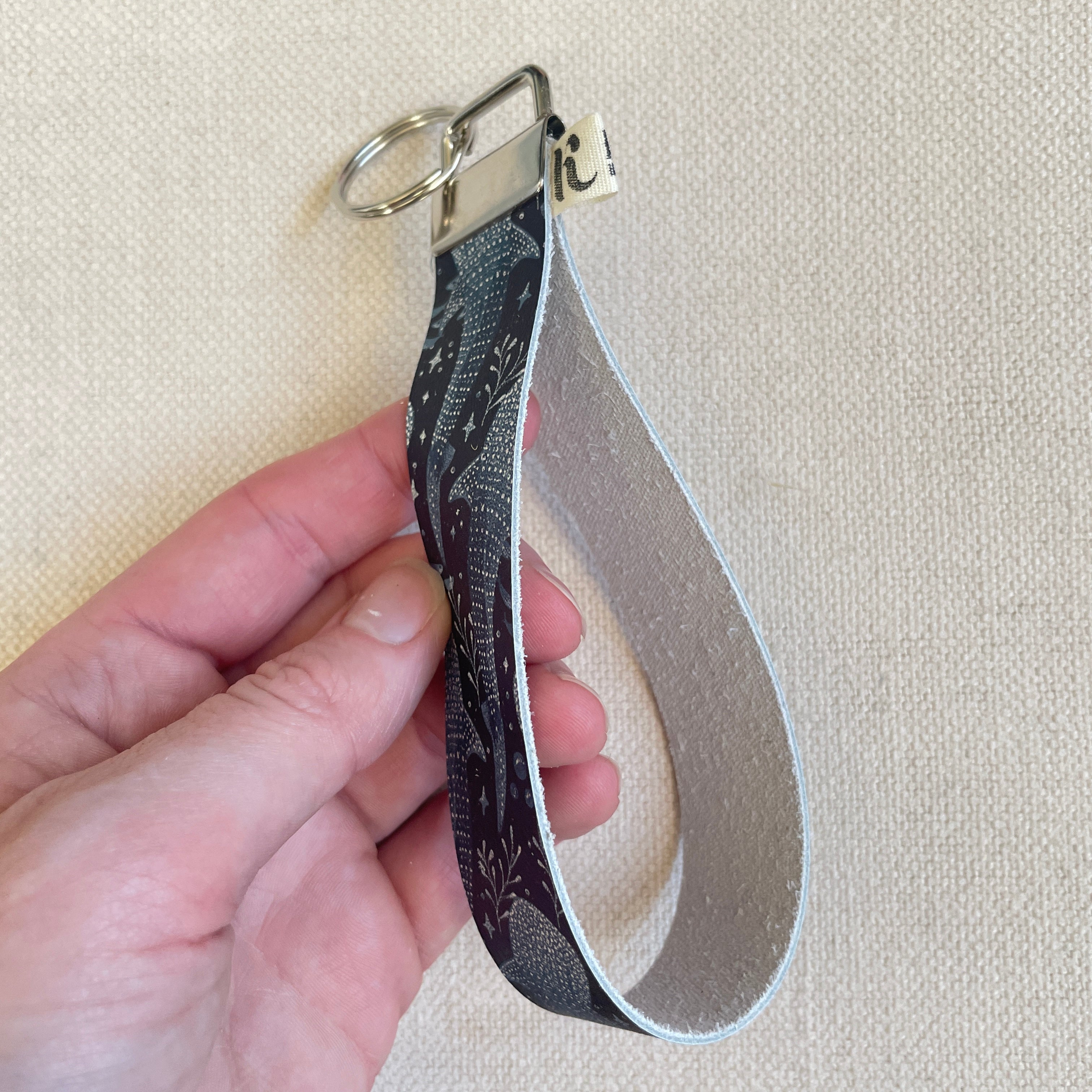Whale Shark Leather Wristlet