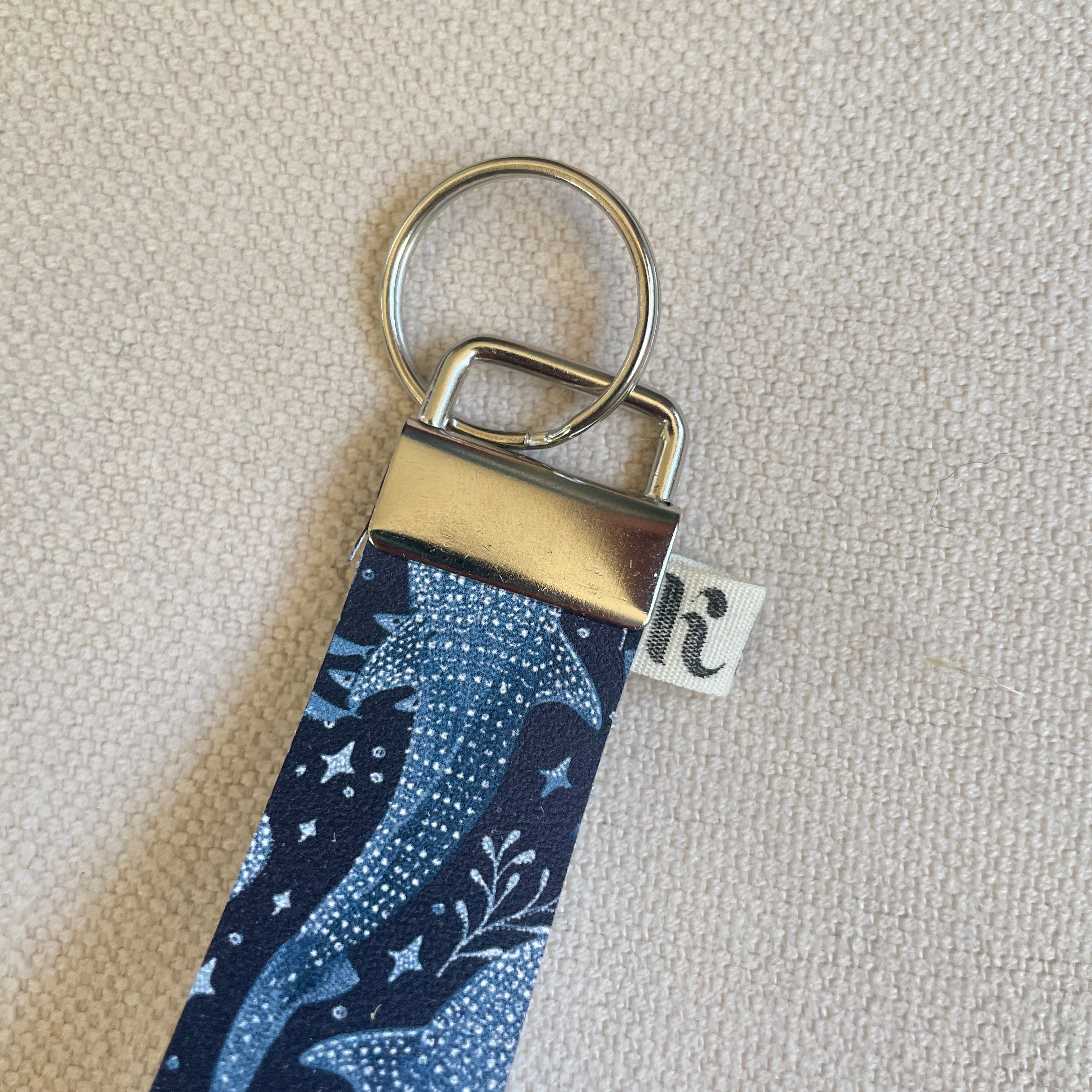 Whale Shark Leather Wristlet