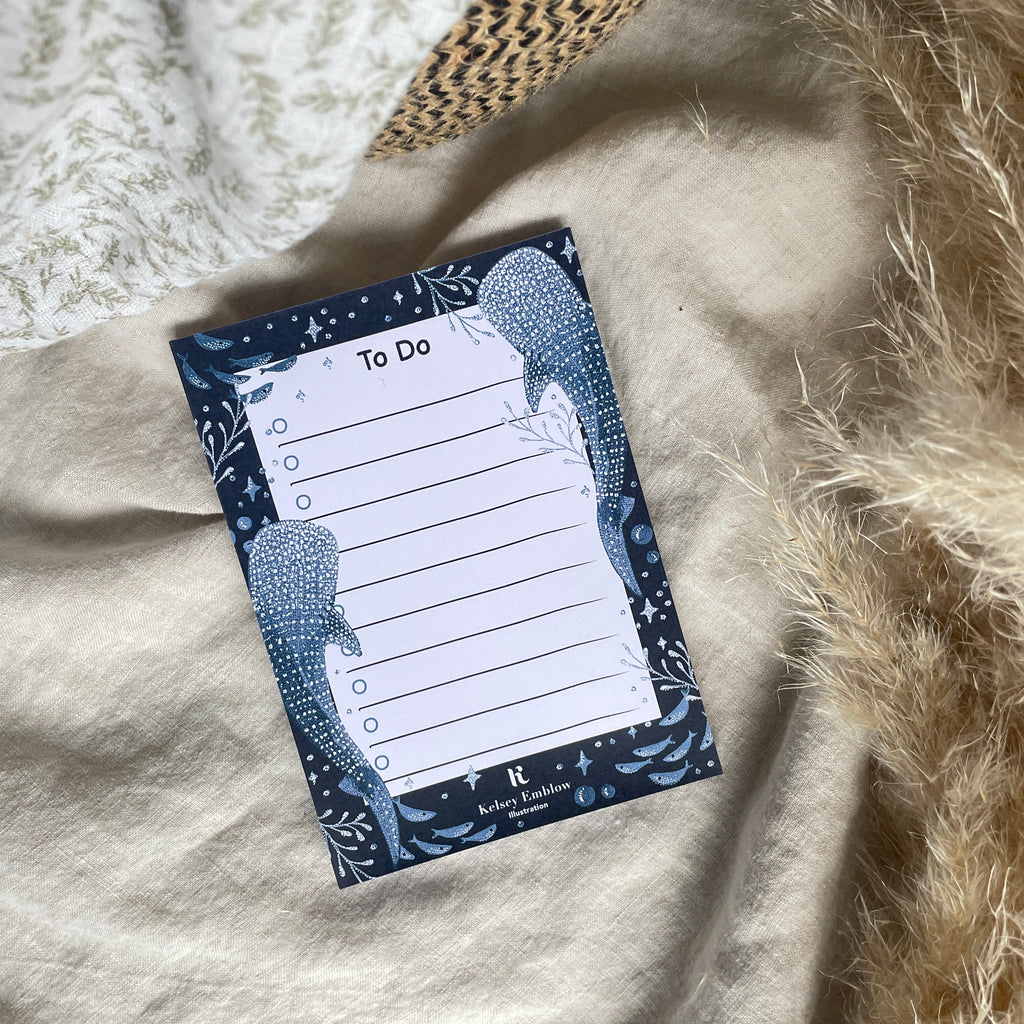 Whale Shark to-do list pad