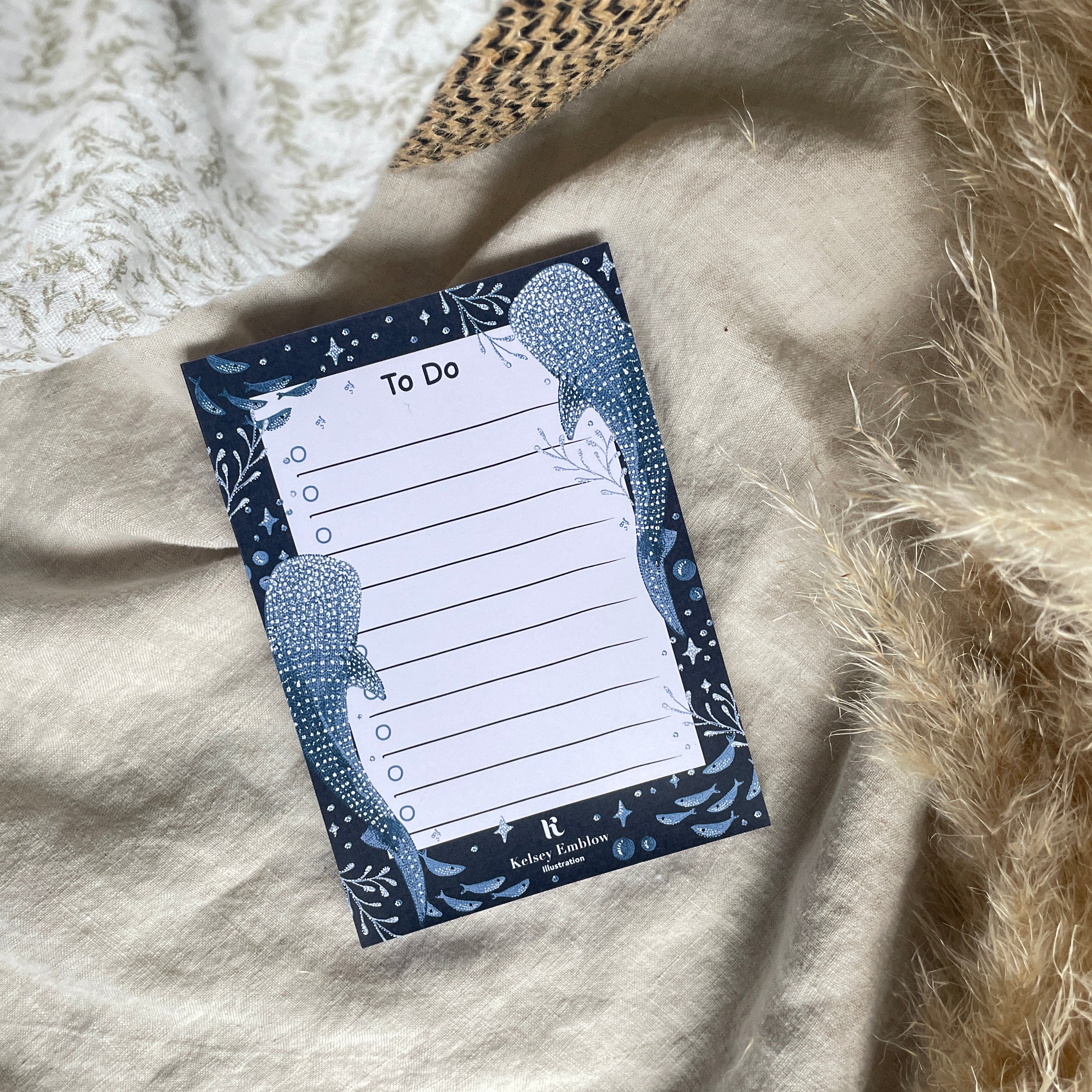 Whale Shark to-do list pad