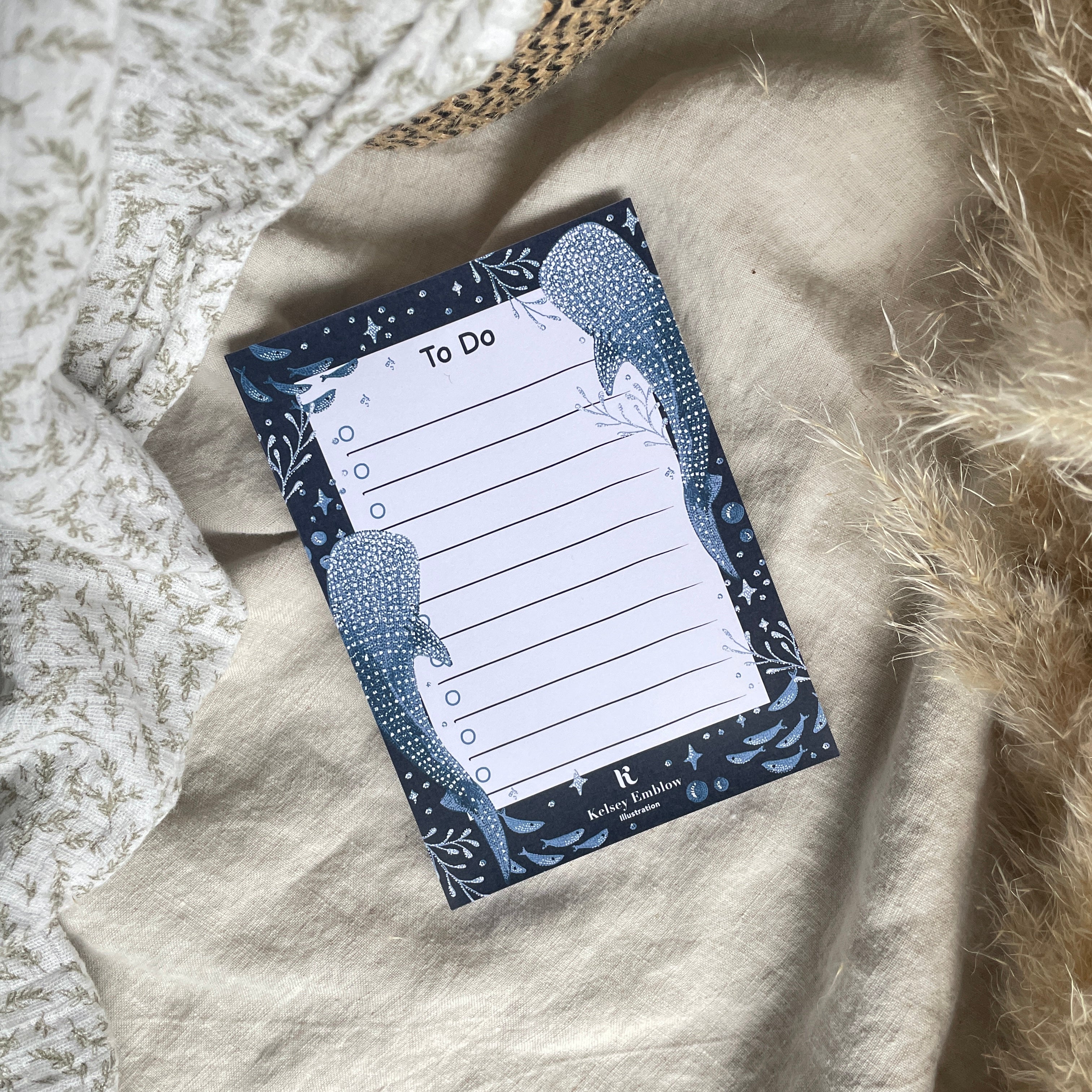 Whale Shark to-do list pad