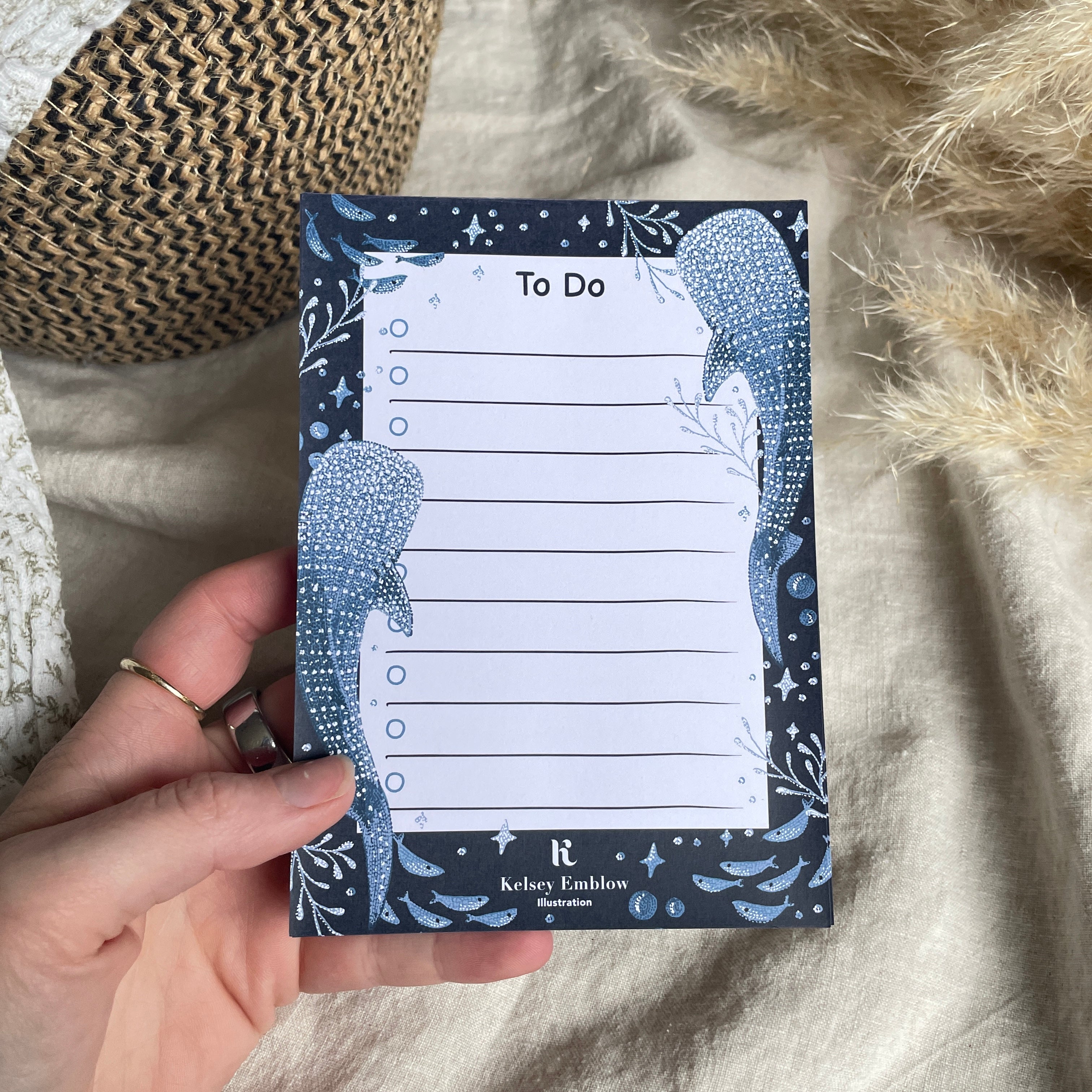 Whale Shark to-do list pad