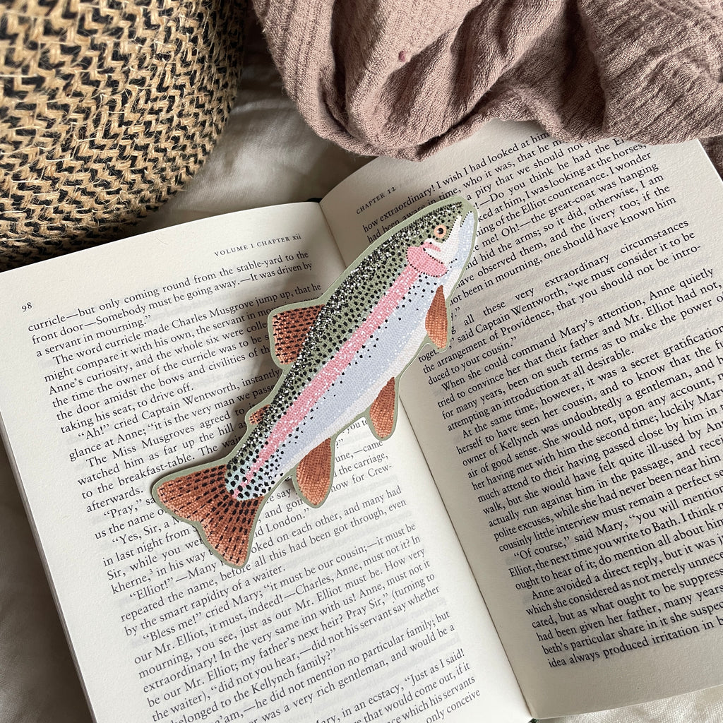 Rainbow Trout Die Cut Bookmark