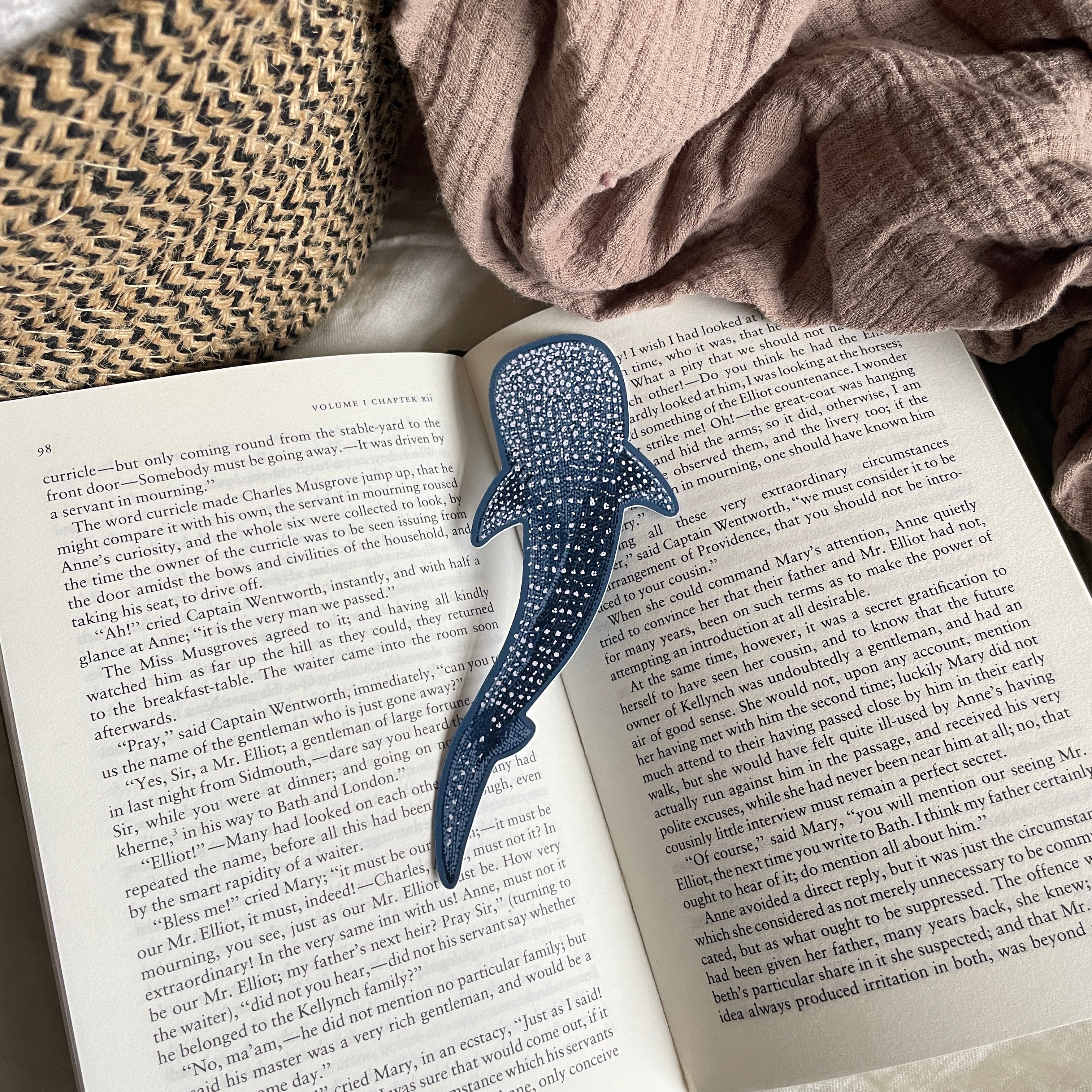 Whale Shark Die Cut Bookmark
