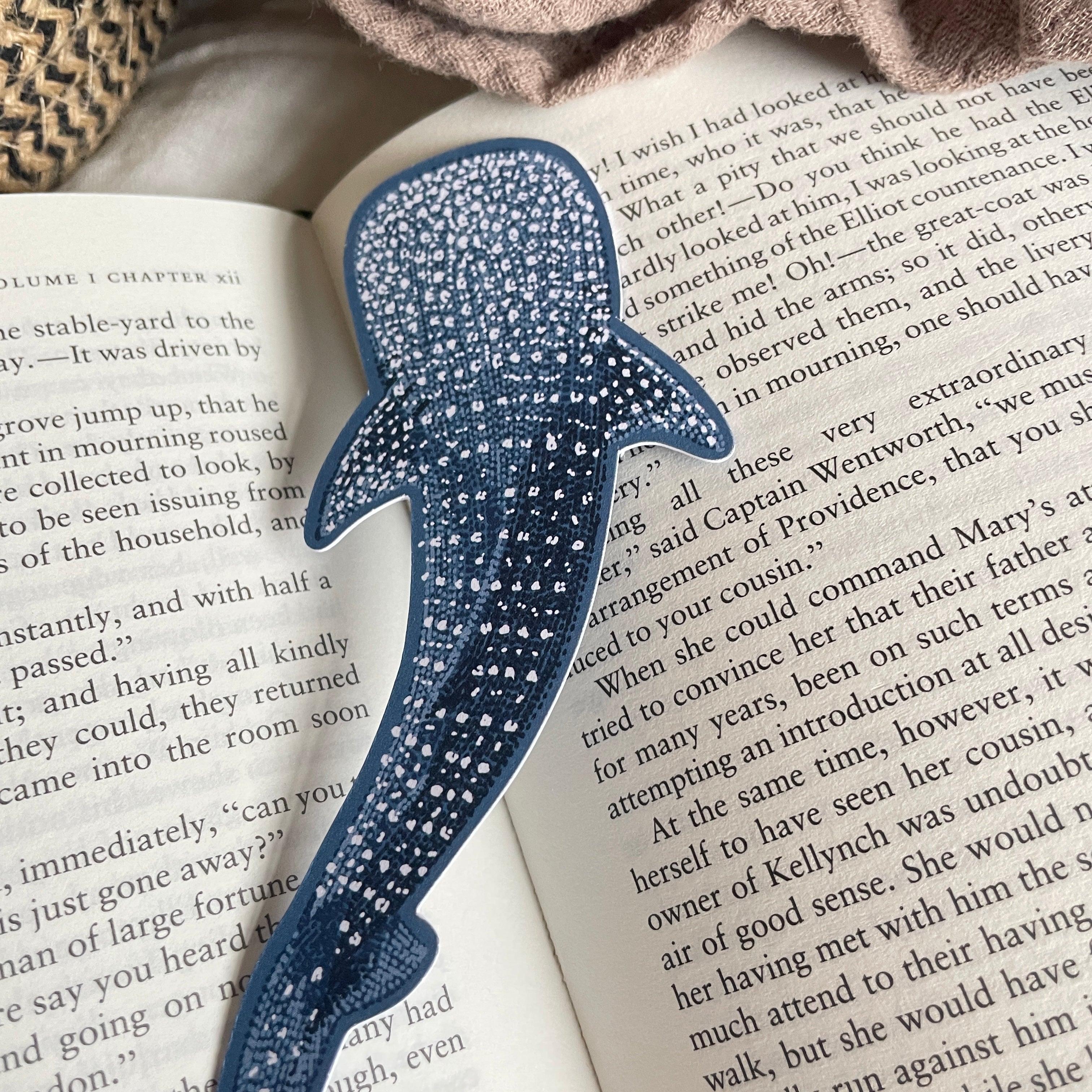 Whale Shark Die Cut Bookmark
