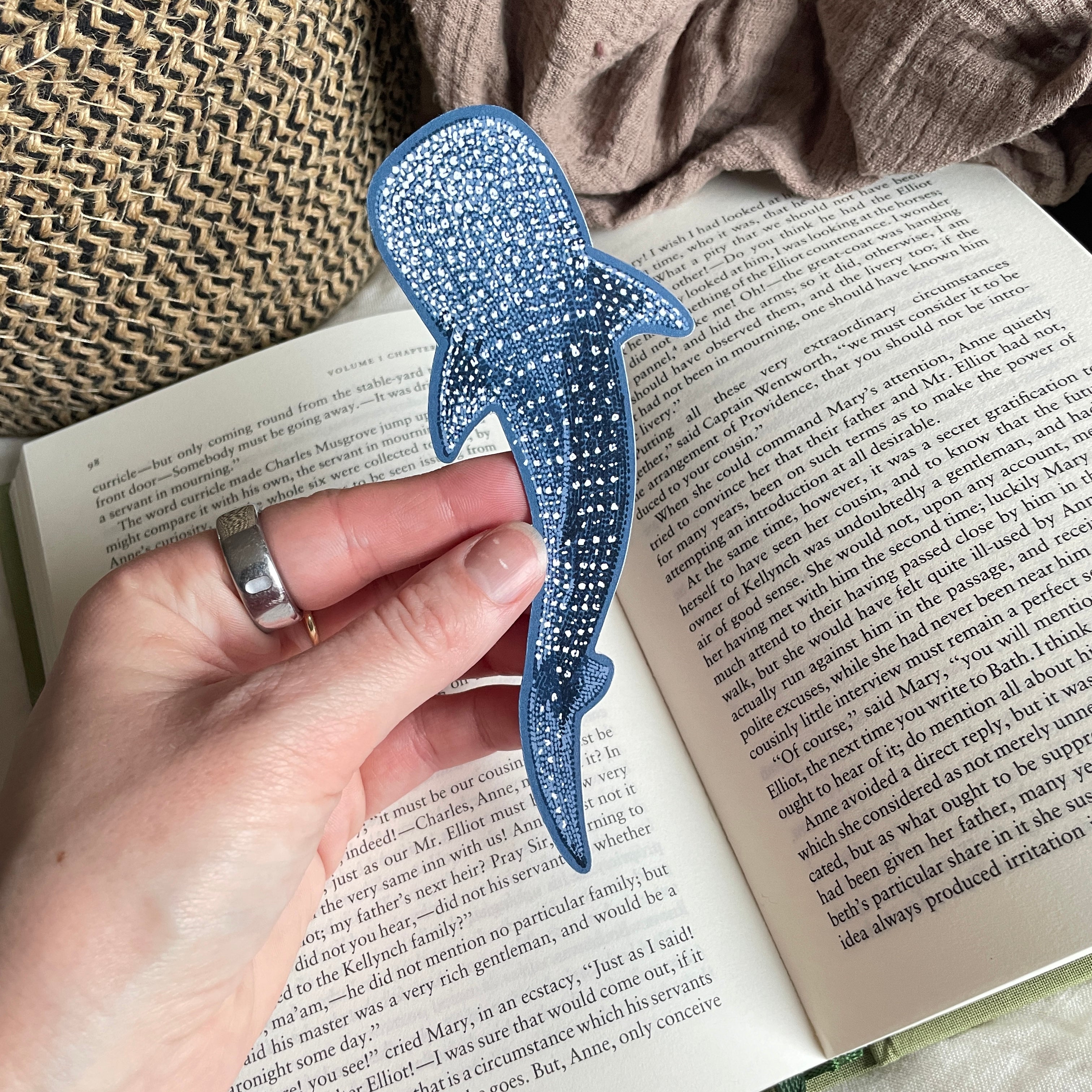 Whale Shark Die Cut Bookmark