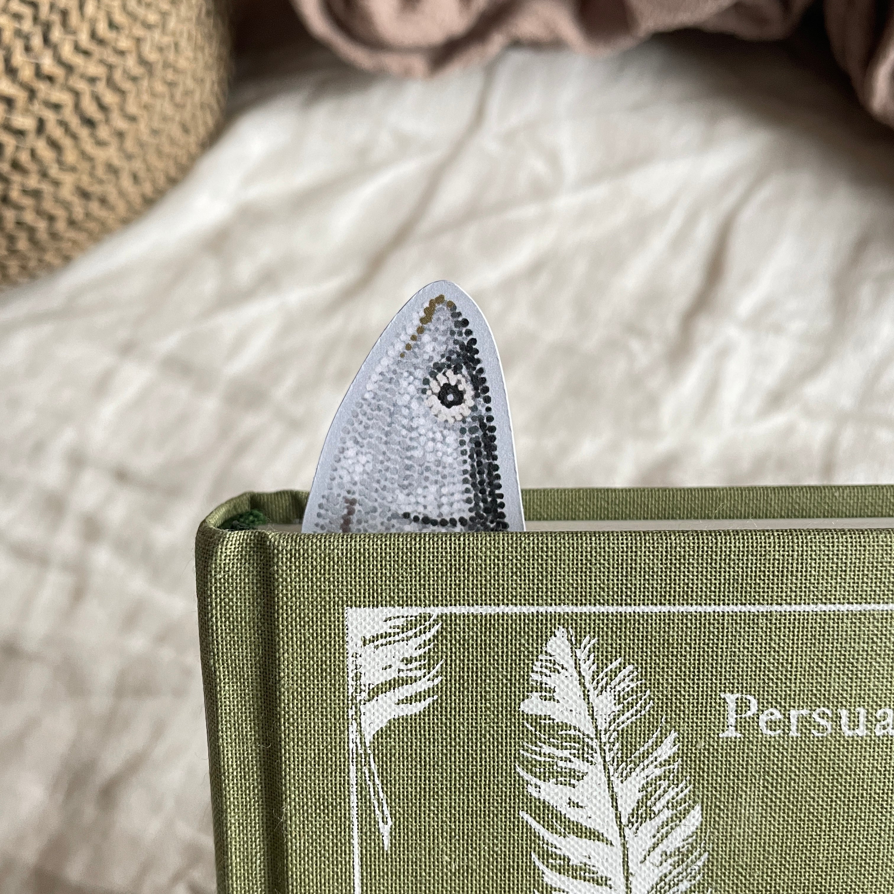 Sardine Die Cut Bookmark