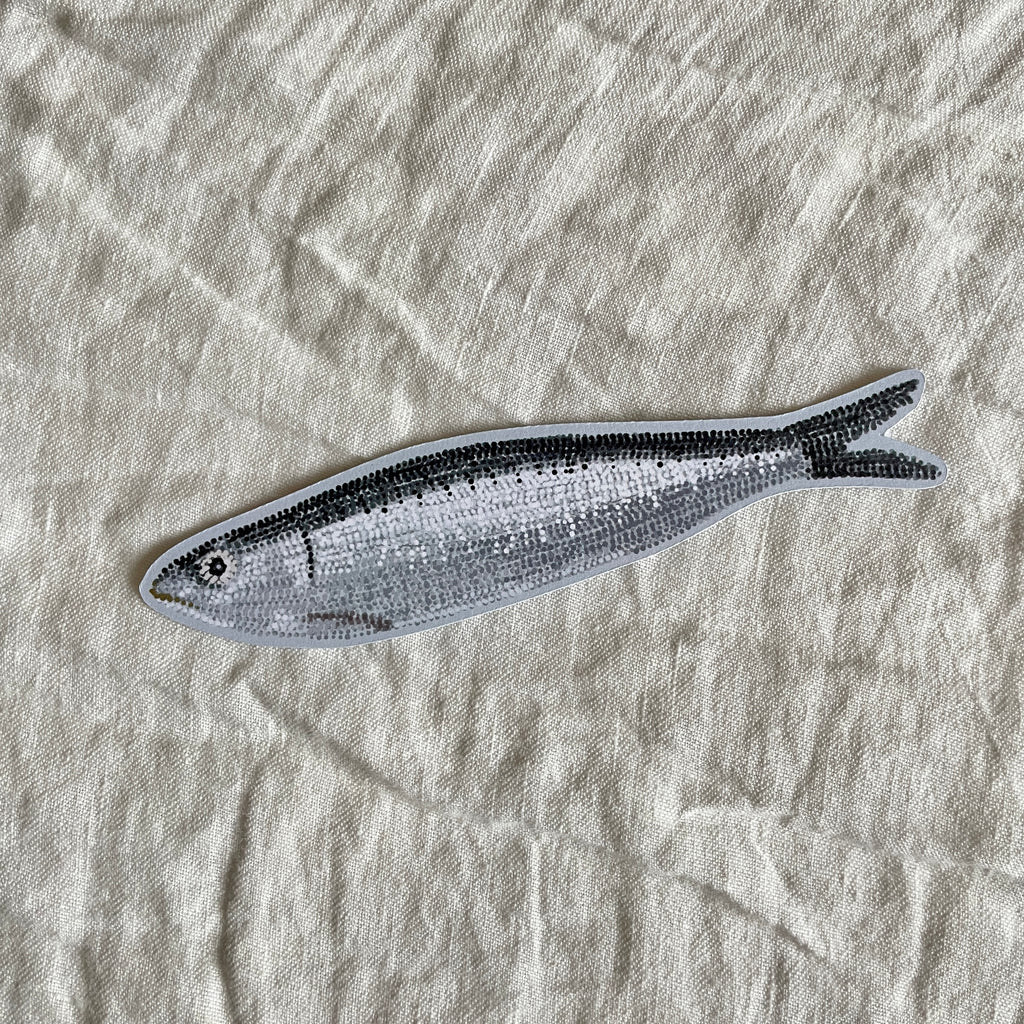 Sardine Die Cut Bookmark