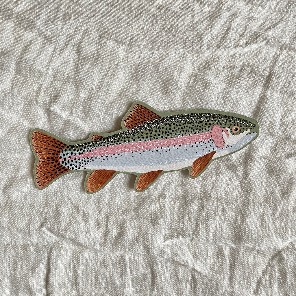 Rainbow Trout Die Cut Bookmark