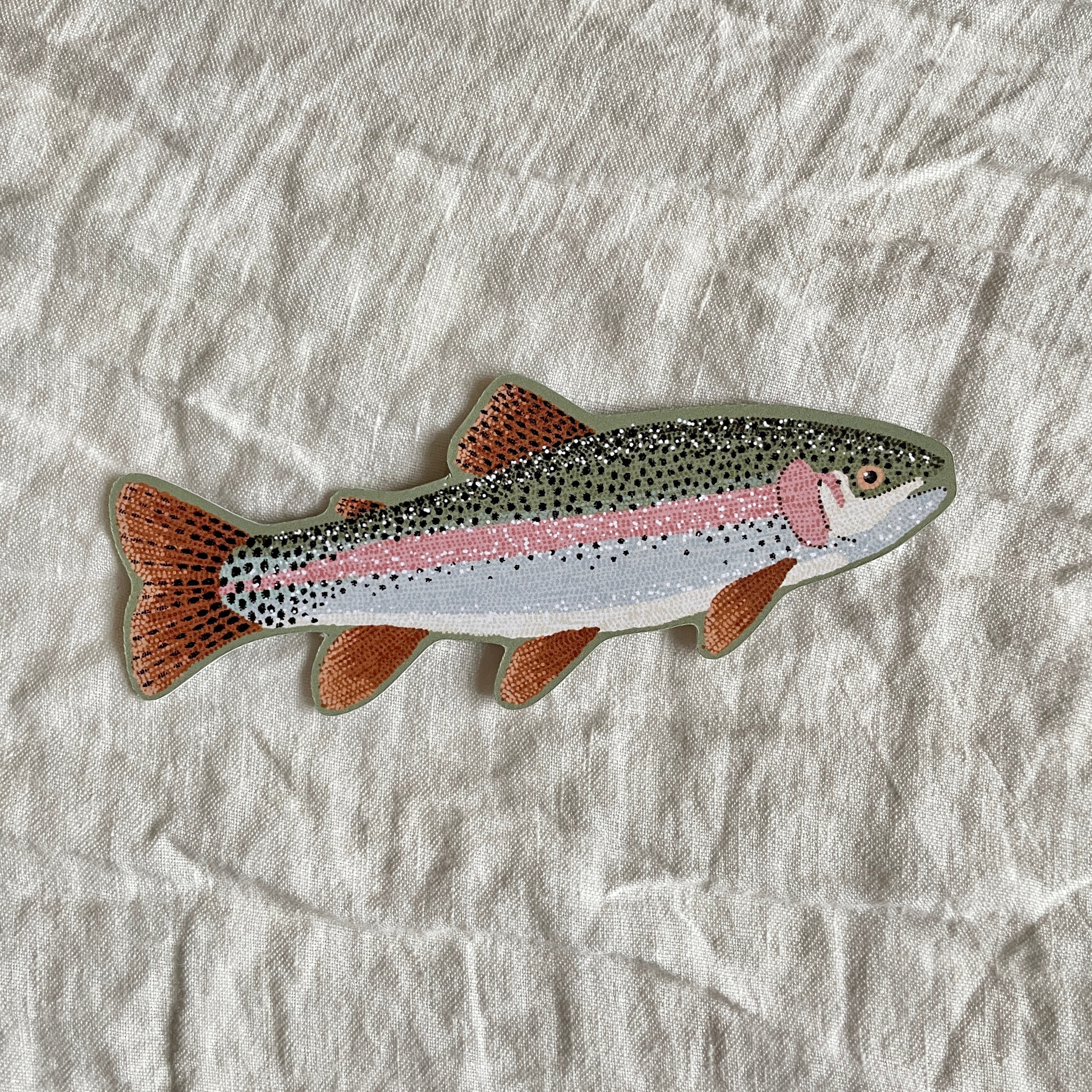 Rainbow Trout Die Cut Bookmark