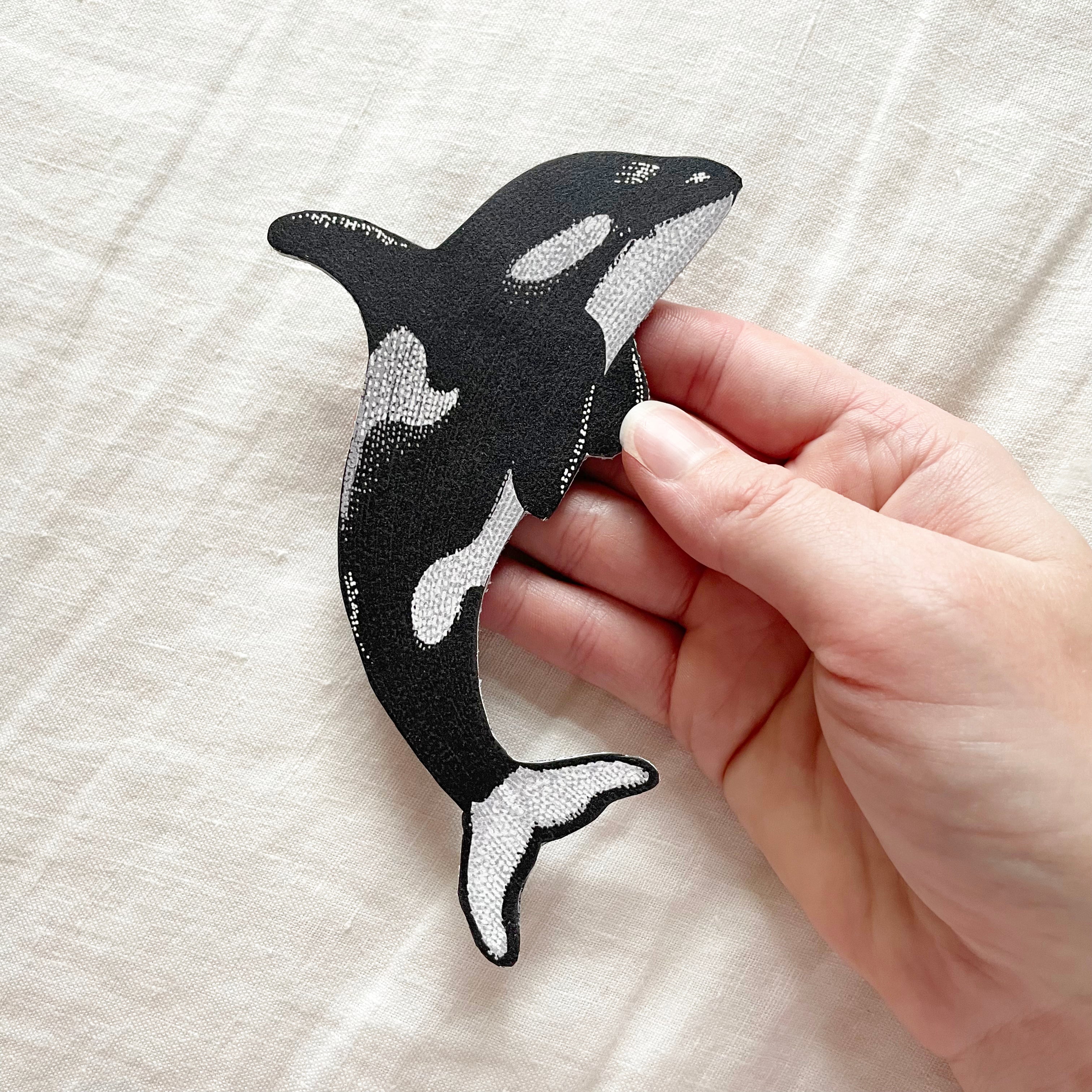 Orca Leather Bookmark