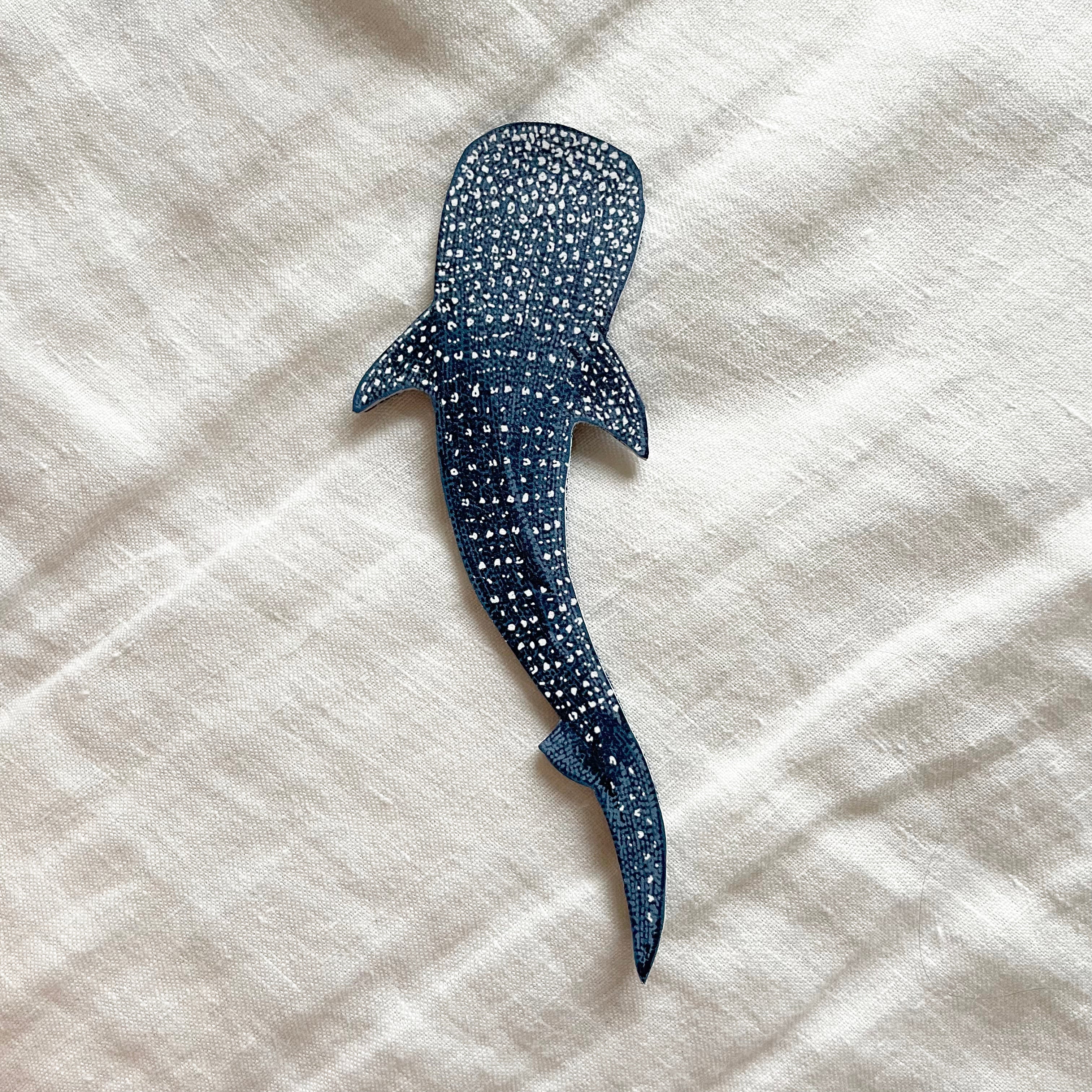Whale Shark Leather Bookmark