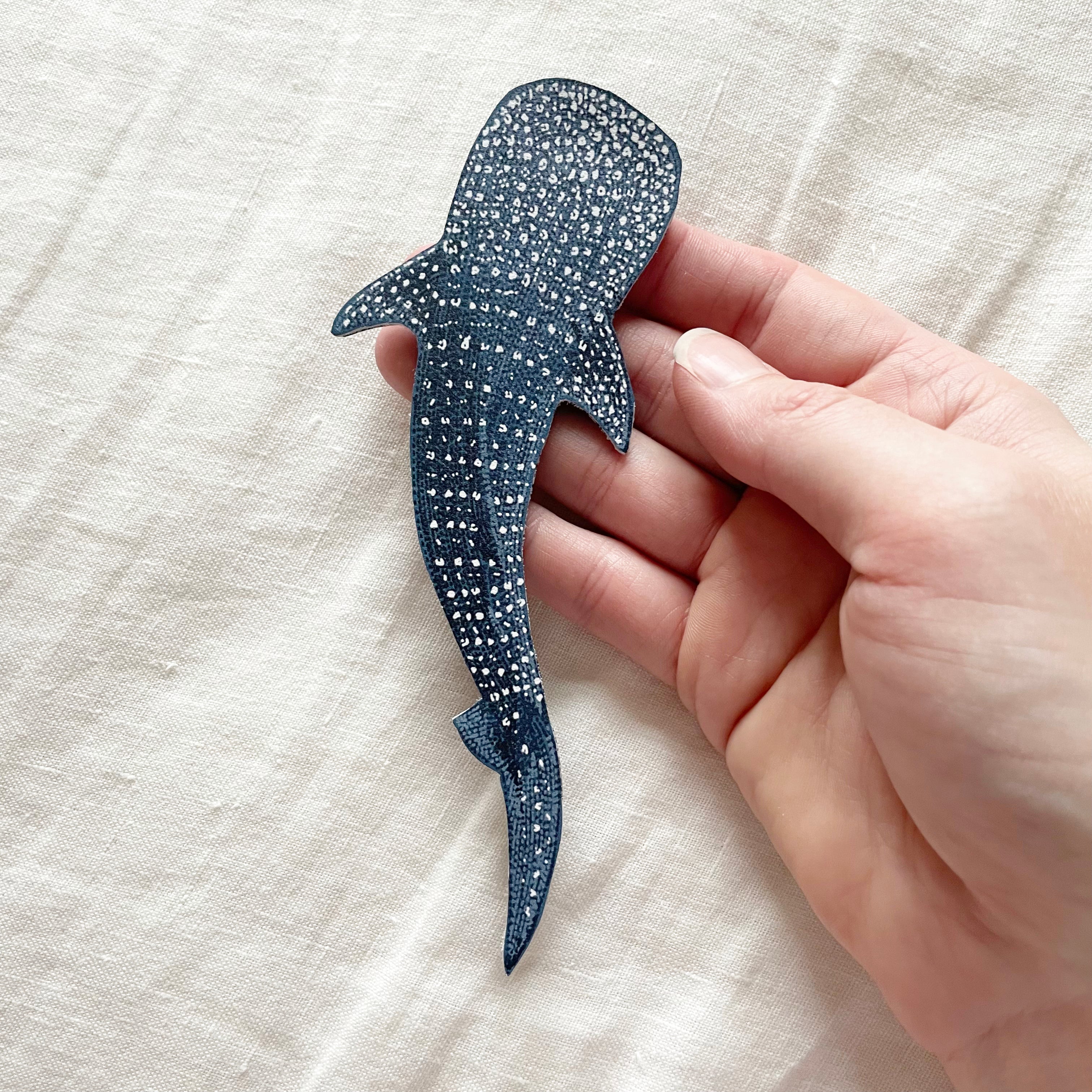 Whale Shark Leather Bookmark