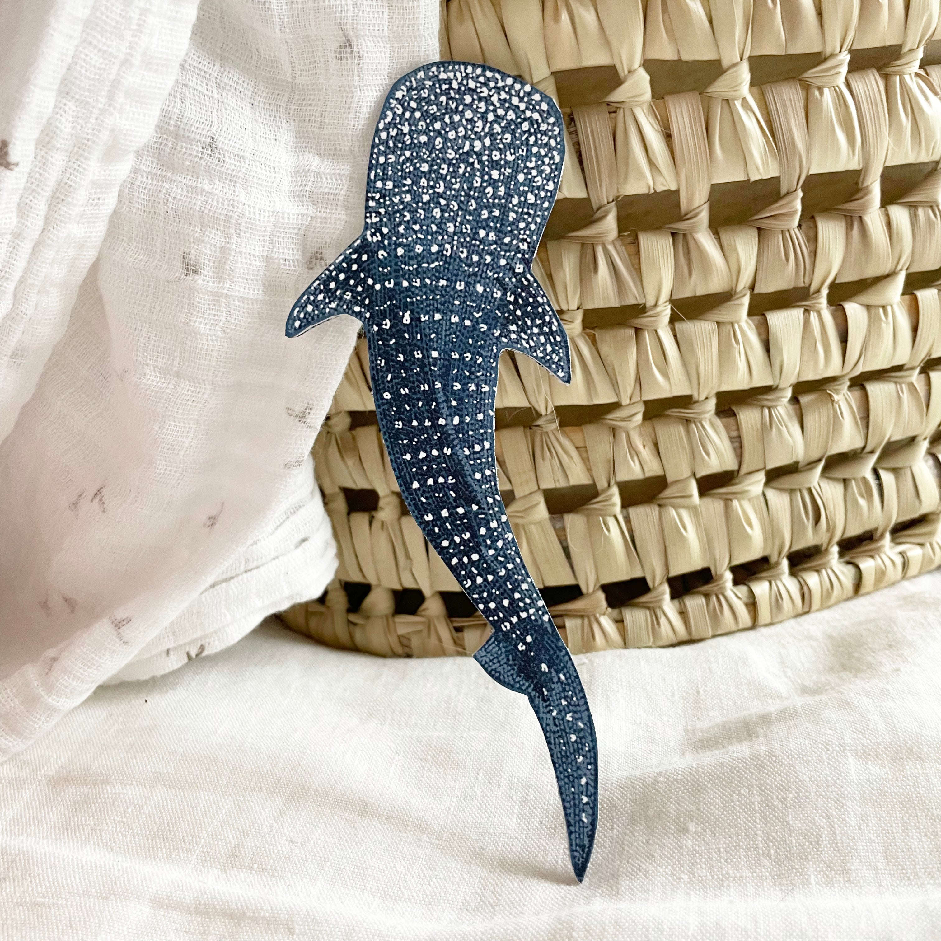 Whale Shark Leather Bookmark