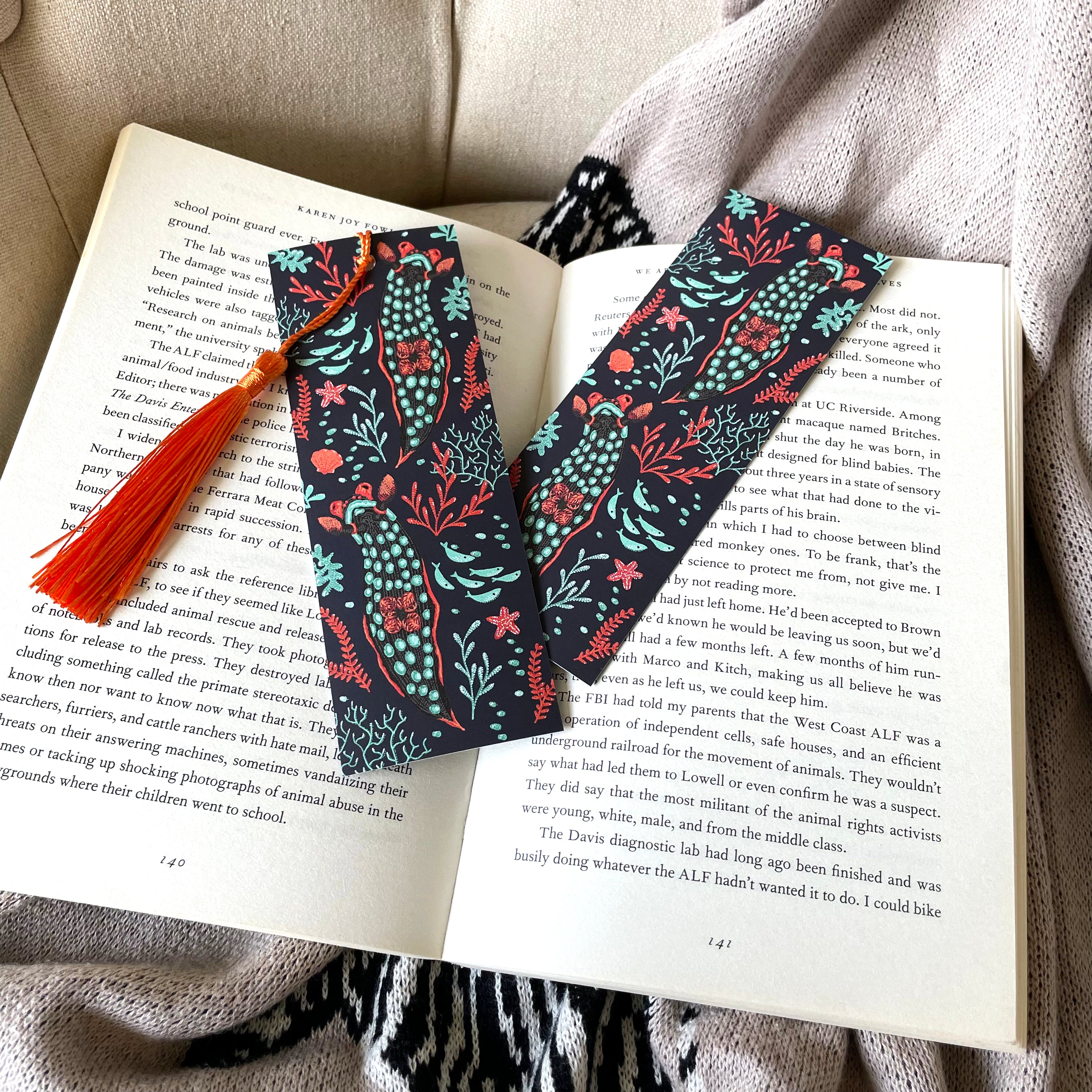 Neon Sea Slug Bookmark